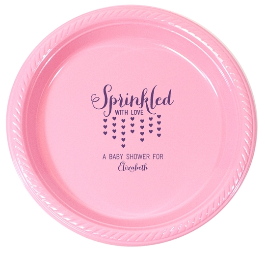 Sprinkled with Love Plastic Plates